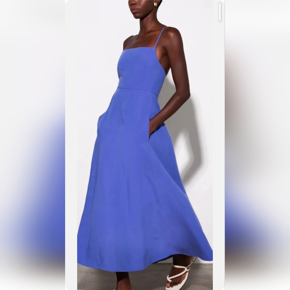 Mara Hoffman FIRE! NWT! Verona Tie Back Dress #S23LT23094 in Pastel Purple. Sz 6